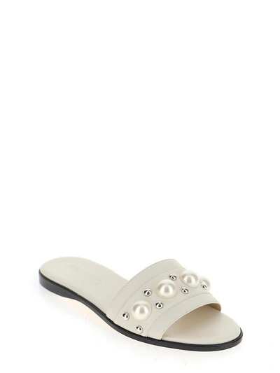 Shop Jimmy Choo Minea Sandals In White
