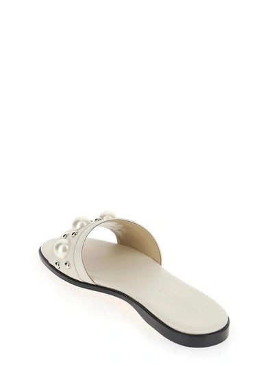 Shop Jimmy Choo Minea Sandals In White