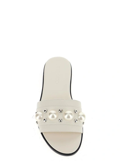 Shop Jimmy Choo Minea Sandals In White