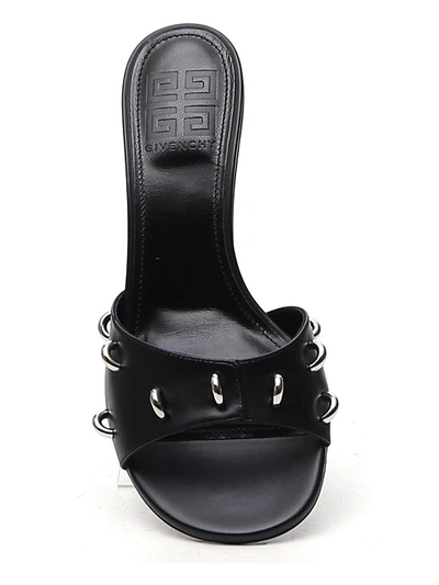 Shop Givenchy Ring Studded Sandals In Black