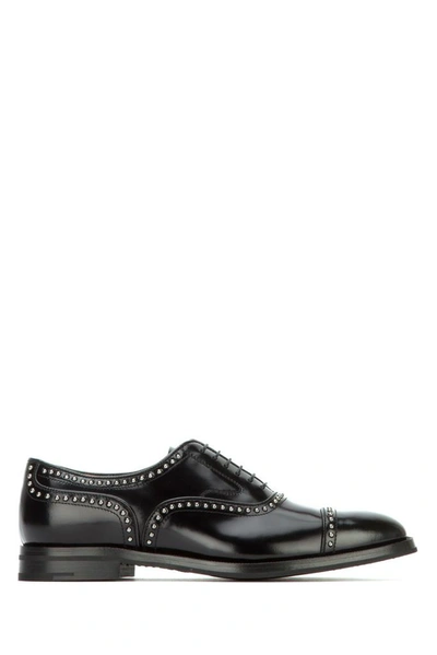 Shop Church's Studded Lace Up Derby Shoes In Black