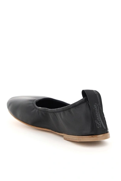 Shop Lanvin Ballerina Flats In Black