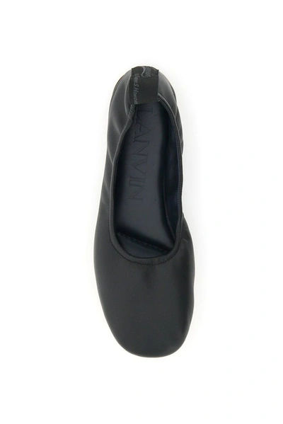 Shop Lanvin Ballerina Flats In Black