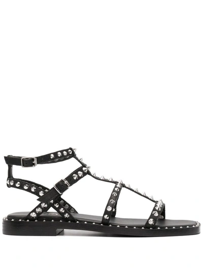 Shop Ash Maeva Studded Sandals In Black