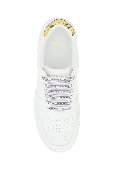 Shop Versace Ilus Low In White