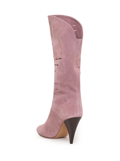 Shop Isabel Marant Lurrey Boots In Pink