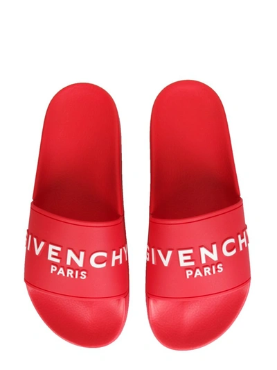 Shop Givenchy Logo In Red