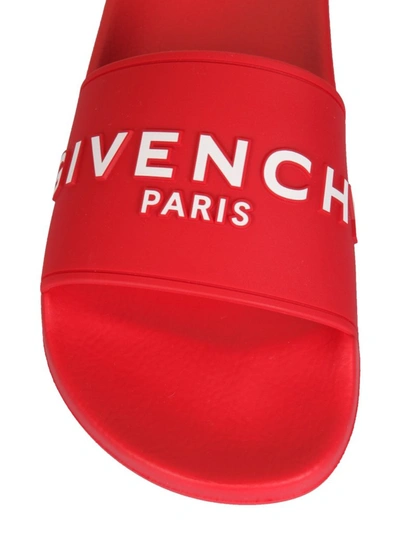 Shop Givenchy Logo In Red