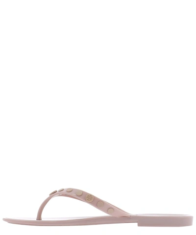 Shop Tory Burch Studded Jelly Thong Sandals In Pink