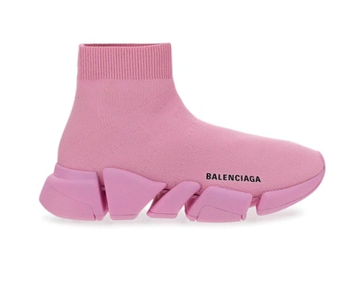 Shop Balenciaga Speed 2.0 Sneakers In Pink