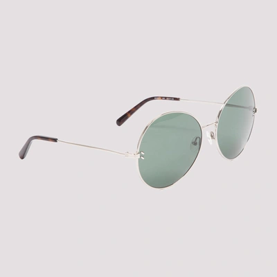 Shop Stella Mccartney Eyewear Round Frame Sunglasses In Silver