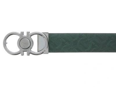 Shop Ferragamo Salvatore  Gancini Reversible Belt In Multi