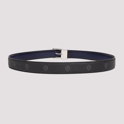 Shop Berluti Logo Print Belt In Multi