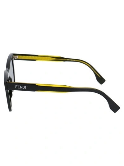 Shop Fendi Eyewear Square Frame Sunglasses In Black