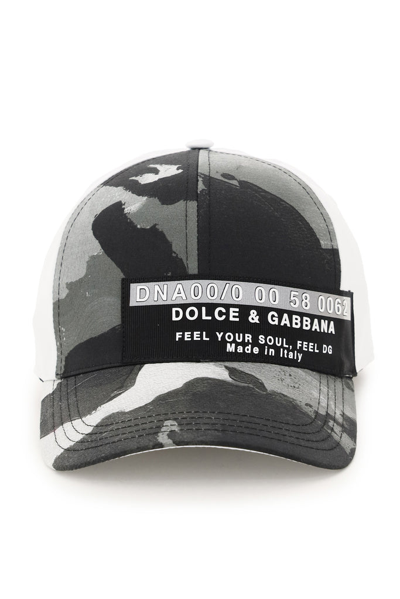 Shop Dolce & Gabbana Isabel Marant Camouflage Printed Baseball Cap In Multi