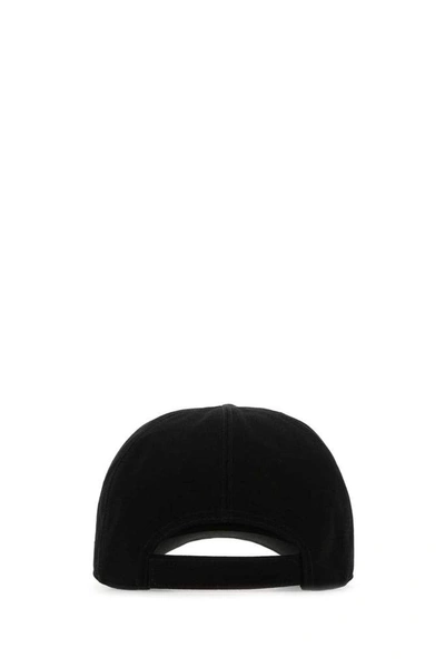 Shop Fendi Ff Logo Baseball Cap In Black