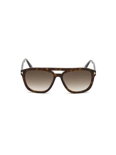 Shop Tom Ford Eyewear Gerrard Aviator In Brown