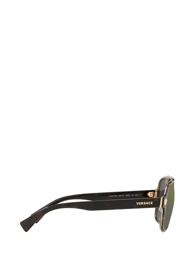 Shop Versace Eyewear Square Frame Sunglasses In Multi