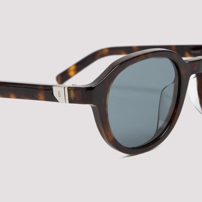 Shop Berluti Round Frame Sunglasses In Brown