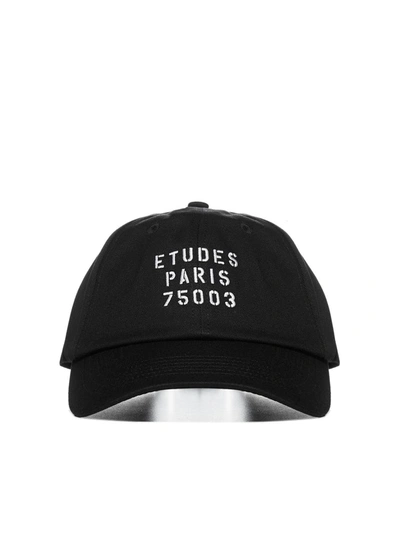 Shop Etudes Studio Etudes Logo Embroidered Baseball Cap In Black