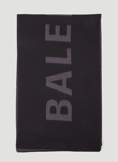 Shop Balenciaga Macro Logo Scarf In Multi