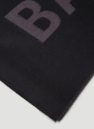 Shop Balenciaga Macro Logo Scarf In Multi