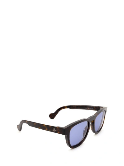 Shop Moncler Eyewear Square Frame Sunglasses In Brown