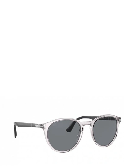 Shop Persol Round Frame Sunglasses In Grey