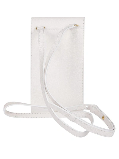 Shop Thom Browne Rwb Stripe Strapped Phone Holder In White