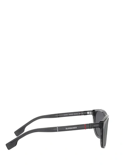 Shop Burberry Eyewear Rectangular Frame Sunglasses In Grey