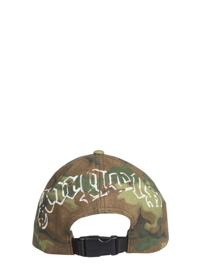 Shop Palm Angels Logo Camouflage Baseball Cap In Multi