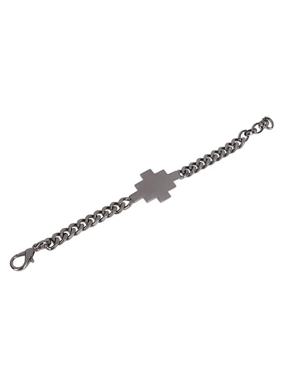 Shop Marcelo Burlon County Of Milan Cross Charm Chain Bracelet In Black