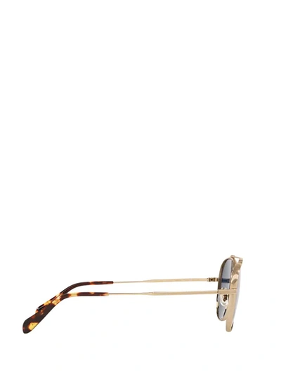 Shop Oliver Peoples Rickson Sunglasses In Gold