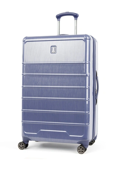 Shop Travelpro Rollmaster™ Lite 28" Expandable Large Checked Hardside Spinner Luggage In Steel Blue