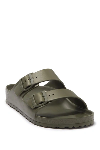 Shop Birkenstock Essentials Arizona Waterproof Slide Sandal In Khaki