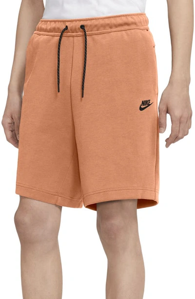 Nike Sportswear Tech Fleece Men's Shorts In Orange/black | ModeSens