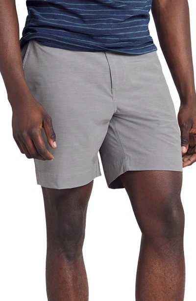 Shop Faherty All Day 7-inch Shorts In Ice Grey