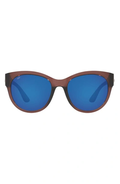 Shop Costa Del Mar Coasta Del Mar Maya 55mm Polarized Cat Eye Sunglasses In Black Blue