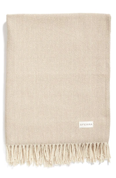 Shop Sferra Celine Throw In Mushroom