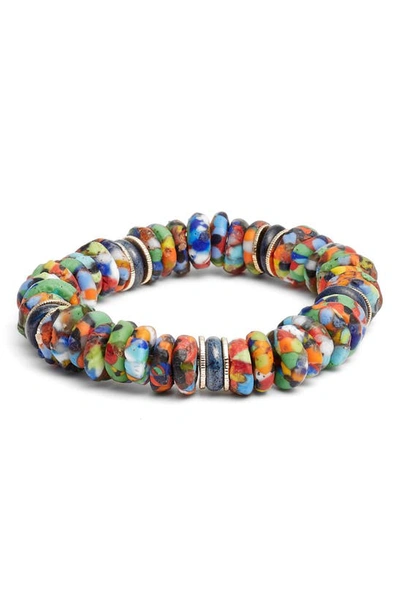 Shop Akola Egypt Stretch Bracelet In Rainbow