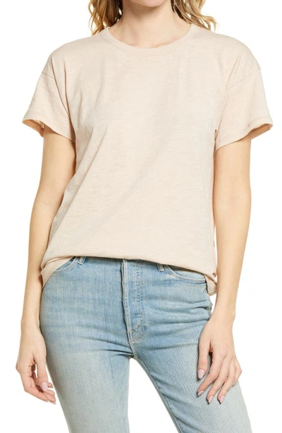 Shop Madewell Whisper Cotton Crewneck T-shirt In Avalon Pink