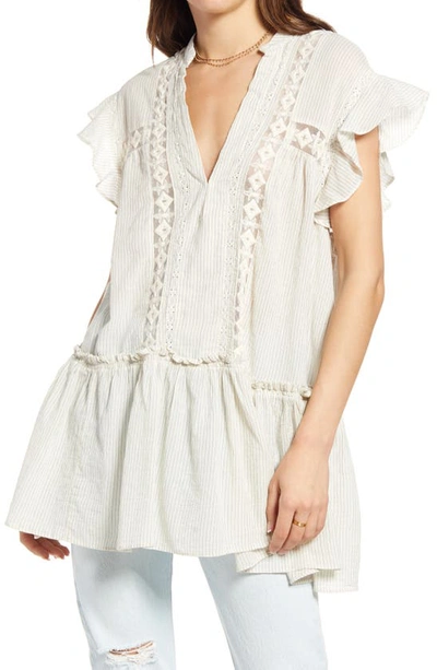 Shop Free People Baby Blues Tunic In Cream Combo