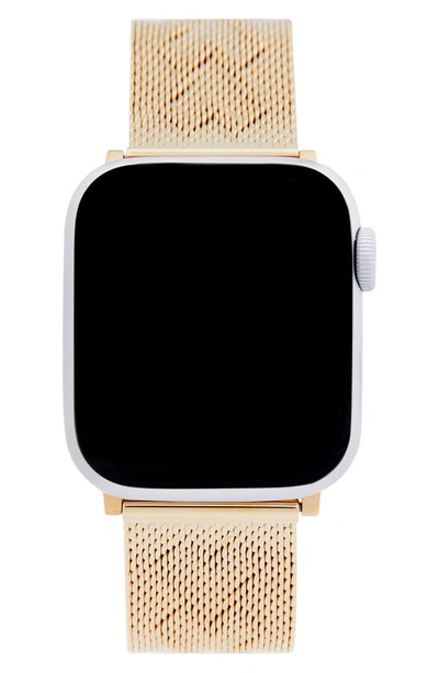Shop Rebecca Minkoff Heart Apple Watch Bracelet In Gold