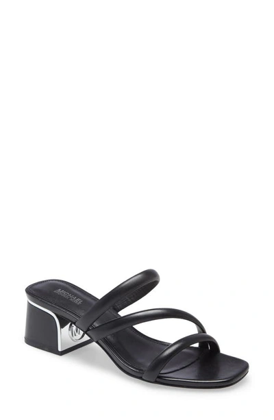 Shop Michael Michael Kors Lana Slide Sandal In Black Leather