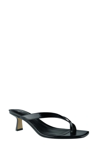 Shop Marc Fisher Ltd Brody Slide Sandal In Black Patent Leather