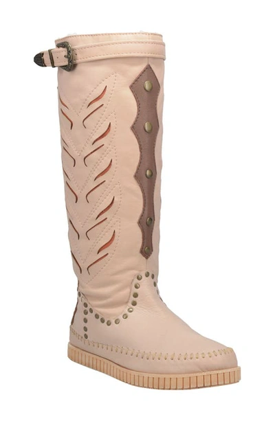Shop Dingo Mohawk Tall Boot In Natural Leather
