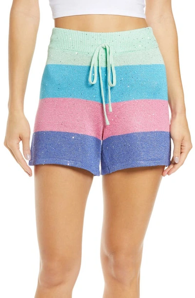 Shop Beach Riot Sandy Tie Waist Shorts In Mod Stripe