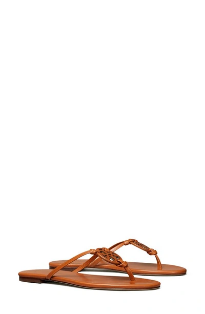 Shop Tory Burch Miller Knot Sandal In Aged Camello