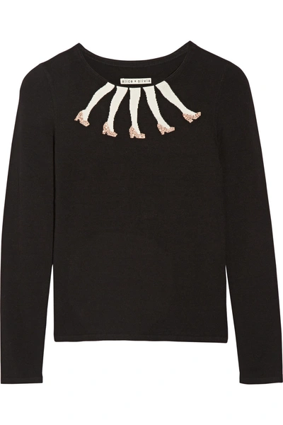 Alice And Olivia Legs Knitted Sweater