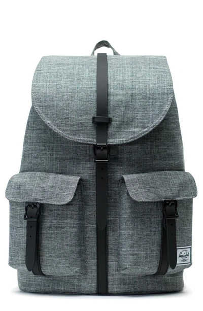 Shop Herschel Supply Co 'dawson' Backpack In Raven Crosshatch/ Black